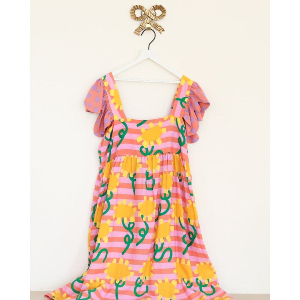 NWTs Stella McCartney Bright Flower Dress / 12 years